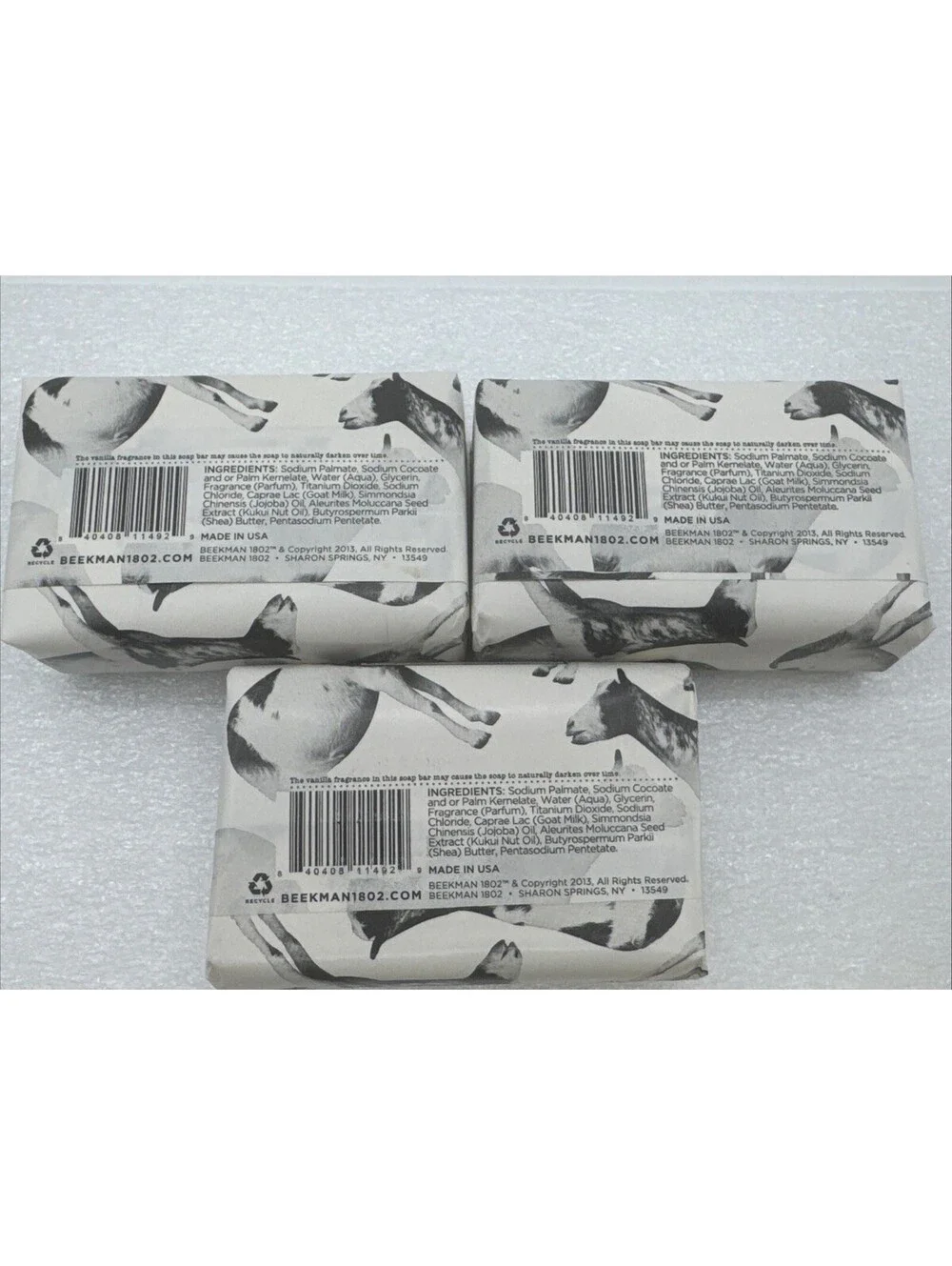 Lot Of 14 Beekman 1802 Goat Milk 3.5oz Palm Bar Soaps Vanilla, Davesforth…